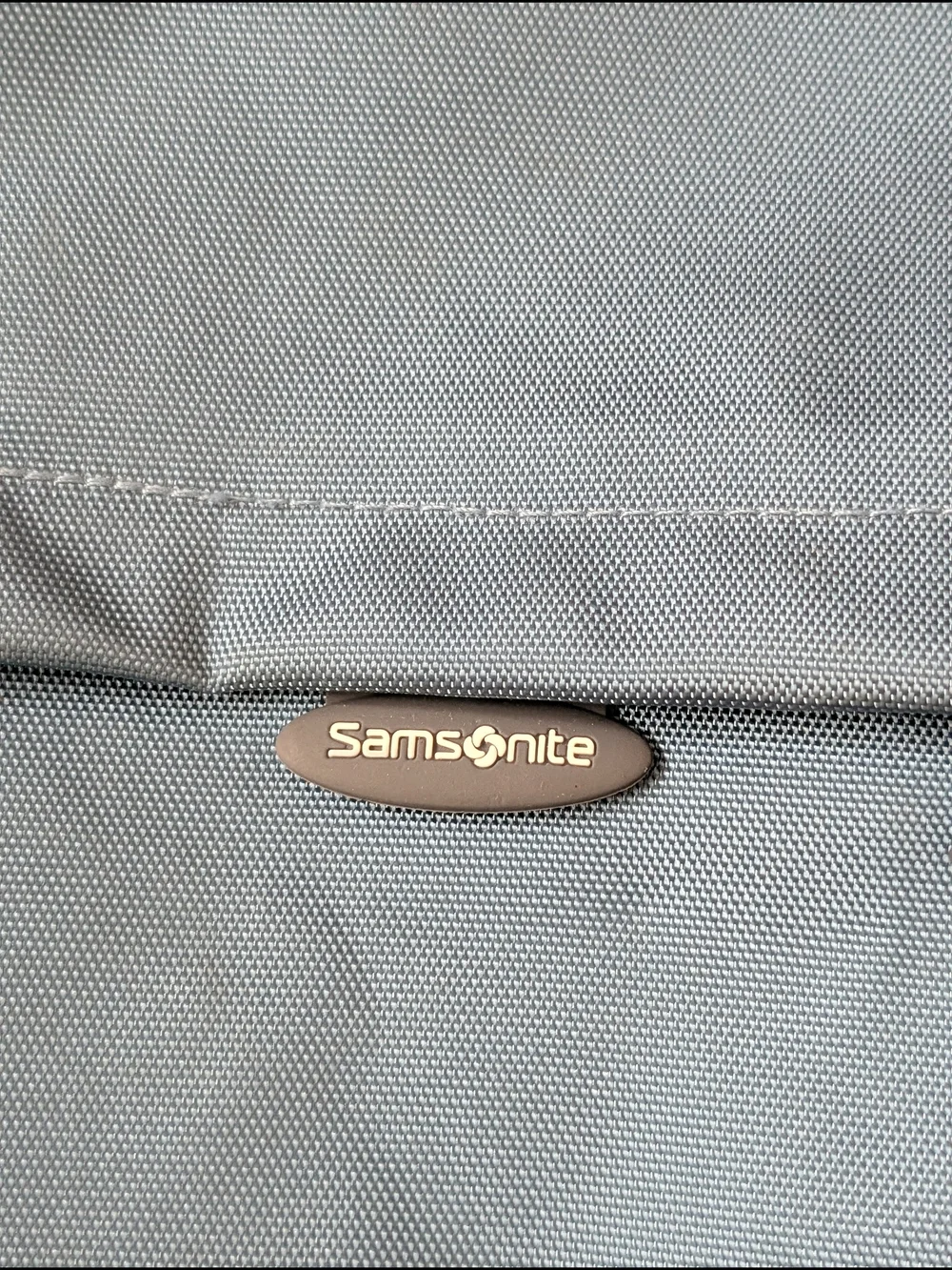 Samsonite Blue Gray Unisex Crossbody Bag Zip Flap Pockets Adjustable Strap